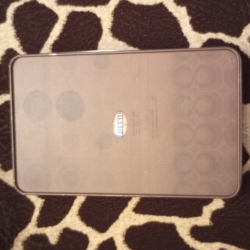 Fossil Dominos Metal Tin Authentic - Picture 2 of 5